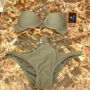 Olive Green Bikini